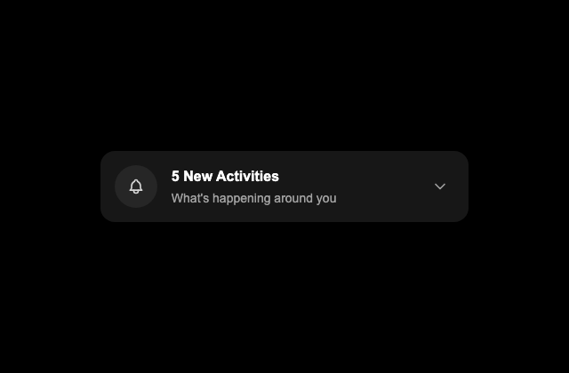 Activity Dropdown · Gamma UI 정적 미리보기
