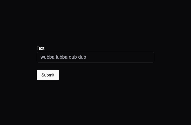 Input Form · Ved UI 정적 미리보기