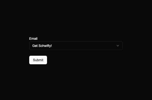 Select Form · Ved UI 정적 미리보기