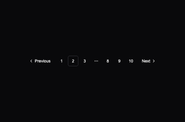 Basic Pagination · Myna UI 정적 미리보기