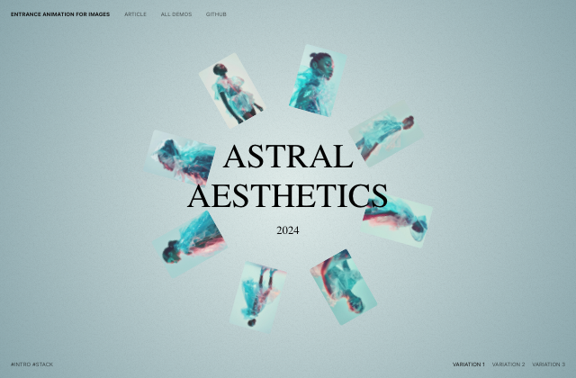 Image Stack Entrance Animations 정적 미리보기