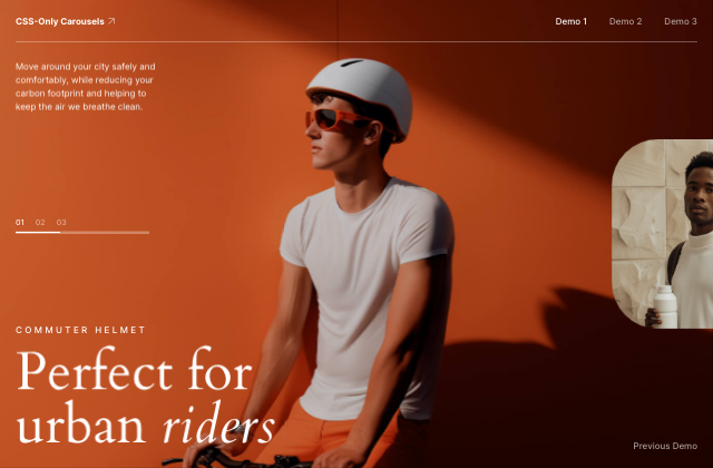 Experimental CSS-Only Carousels with Scroll-Driven Animations 정적 미리보기