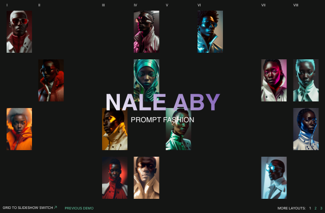 Ideas for Grid to Slideshow Switch Animations 정적 미리보기