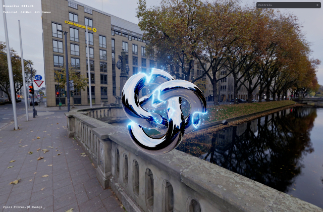 Implementing a Dissolve Effect with Shaders and Particles in Three.js 정적 미리보기