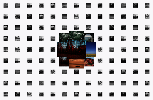 Building an Interactive Image Grid with Three.js 정적 미리보기
