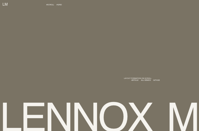 Exploration of On-Scroll Layout Formations 정적 미리보기