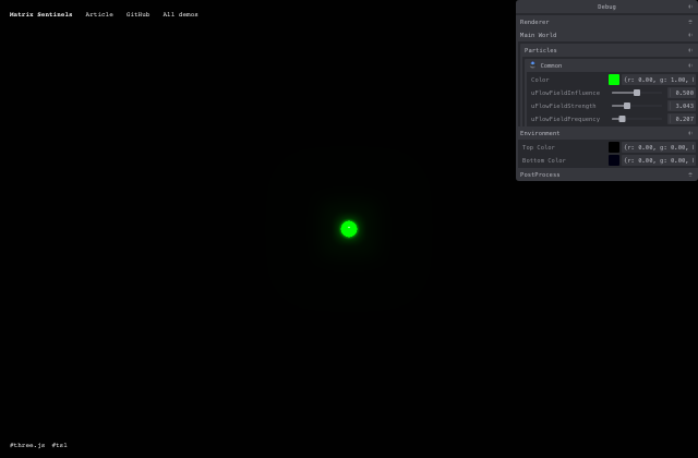Matrix Sentinels: Building Dynamic Particle Trails with TSL 정적 미리보기