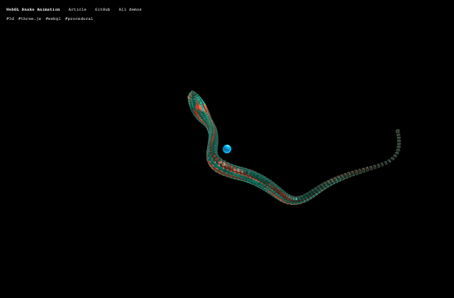 Building an Endless Procedural Snake with Three.js and WebGL 정적 미리보기