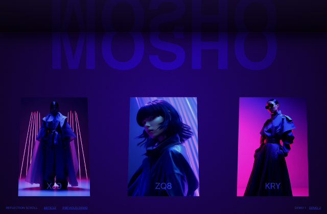 Reflection Scroll Effect 정적 미리보기