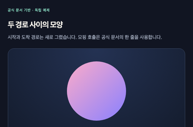 Morph between SVG shapes 정적 미리보기