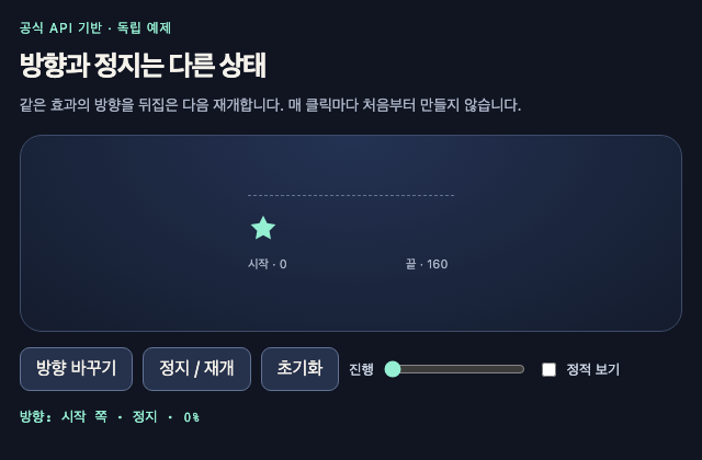 Toggle Direction 정적 미리보기