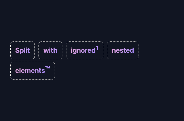 Ignore nested elements 정적 미리보기