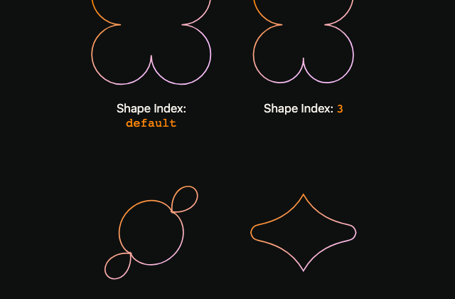 Shape Index 정적 미리보기