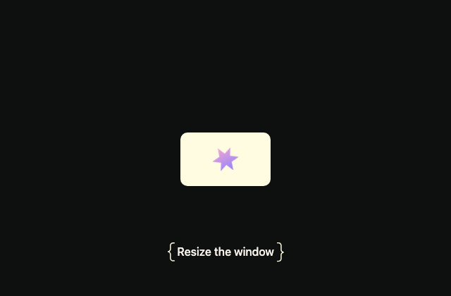 Responsive Animation 정적 미리보기