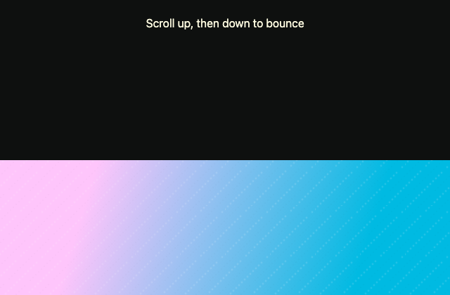 Footer bounce 정적 미리보기