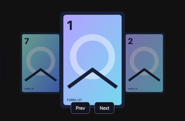 Infinite card slider 정적 미리보기