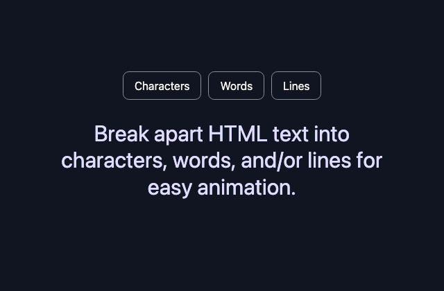 Animate Text 정적 미리보기
