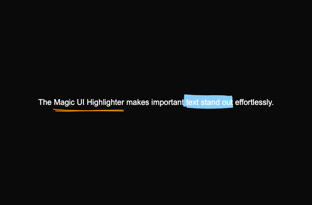Text Highlighter 정적 미리보기