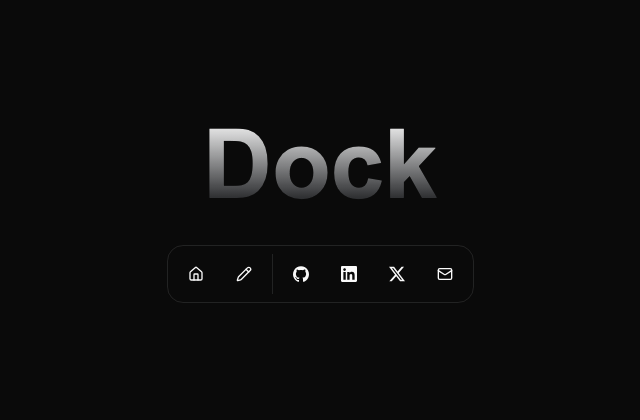 Dock 정적 미리보기