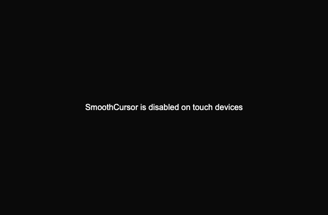 Smooth Cursor 정적 미리보기