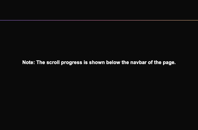 Scroll Progress 정적 미리보기