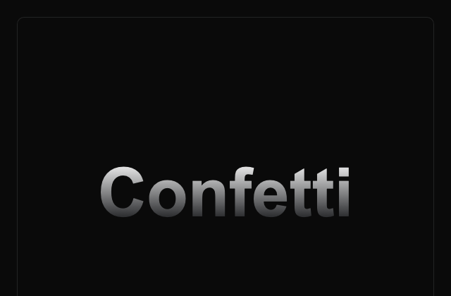 Confetti 정적 미리보기