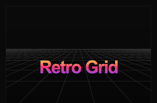 Retro Grid 정적 미리보기